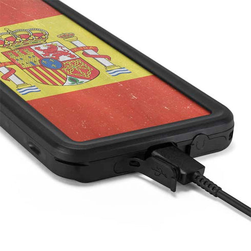 Spain Flag Distressed Galaxy S20 Waterproof Case